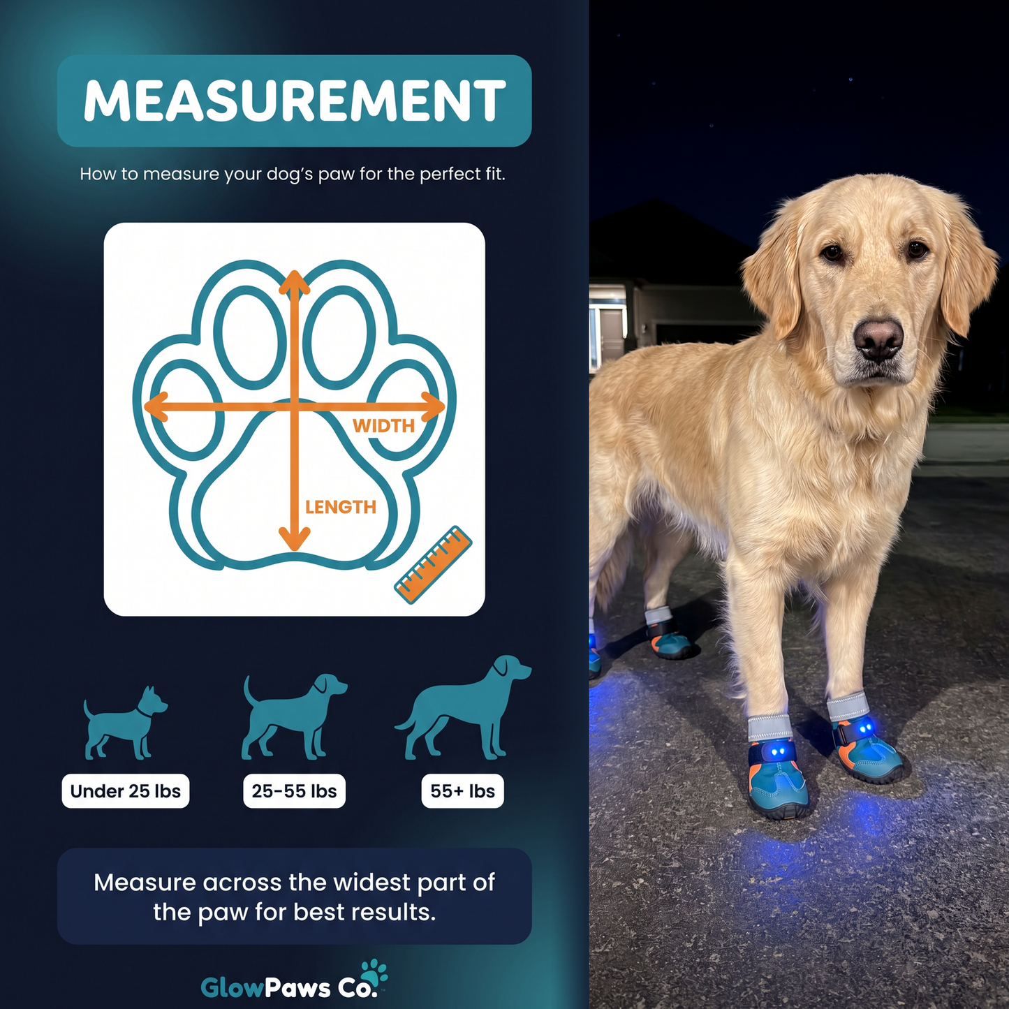 GlowPaws™ LED Dog Boots
